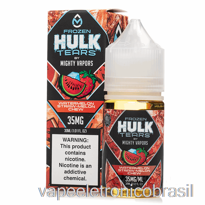 Vape Vaporesso Melancia Congelada Palha Melão Mastigar - Sais De Lágrimas De Hulk - 30ml 35mg